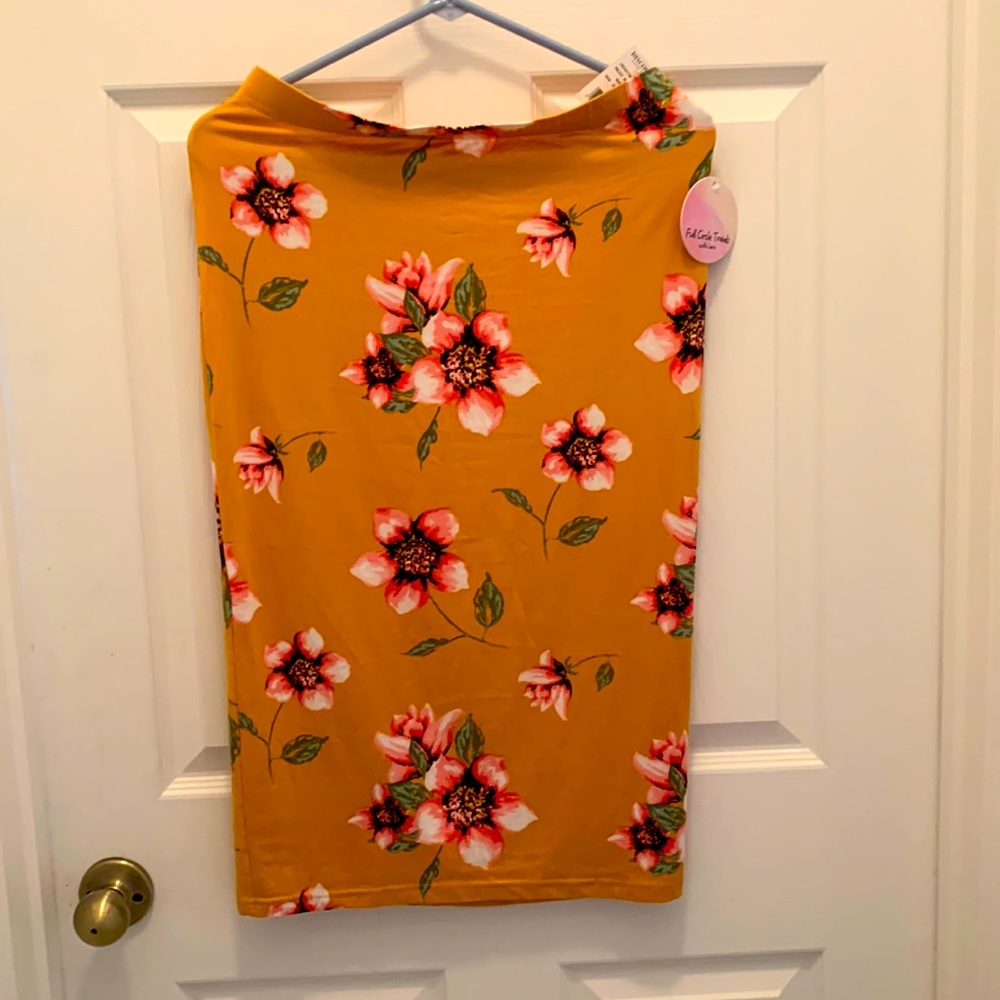 2piece floral skirt set